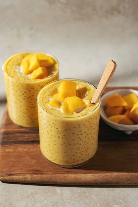 Mango sago is a refreshing Cantonese dessert made with fresh mangoes, coconut milk, and tapioca pearls. It’s easy to make and the perfect light and fruity dessert! #mangosago #sago #mango | teakandthyme.com Mango Sago Recipe, Tapioca Dessert, Sago Recipes, Mango Desserts, Mango Sago, New Year's Desserts, Cantonese Cuisine, Tapioca Pudding, Mango Pudding