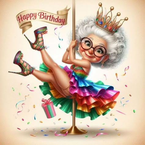 Funny Happy Birthday Sister, Funny Birthday Wishes For Sister, Sister Birthday Quotes Funny, Happy Birthday Sister Funny, Lady Cartoon, Happy Birthday Wishes Pics, Birthday Wishes Pics, Funny Happy Birthday Wishes, Birthday Greetings Friend