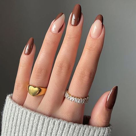 Nails Size, Nagel Tips, Nail Swag, Nail Length, Brown Nails, Pretty Acrylic Nails, False Nail, Short Acrylic Nails, Nail Arts