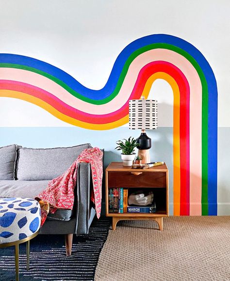 Master the Statement Wall with These Tips from a Muralist Banyan Bridges, Mural Indoor, Wall Murals Diy, Room Refresh, Bedroom Murals, Cubicle, Media Room, Home Decor Trends, Diy Wall