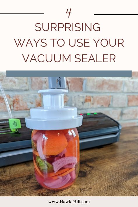 Canning With Vacuum Sealer, Vacuum Seal Mason Jars, Vaccume Sealer Meals, Mason Jar Vacuum Sealer, Vacuum Canning In A Jar, Mason Jar Vacuum Sealing, Electric Mason Jar Vacuum Sealer, Mason Jar Vacuum Sealer Recipes, Mason Jar Meals Dry