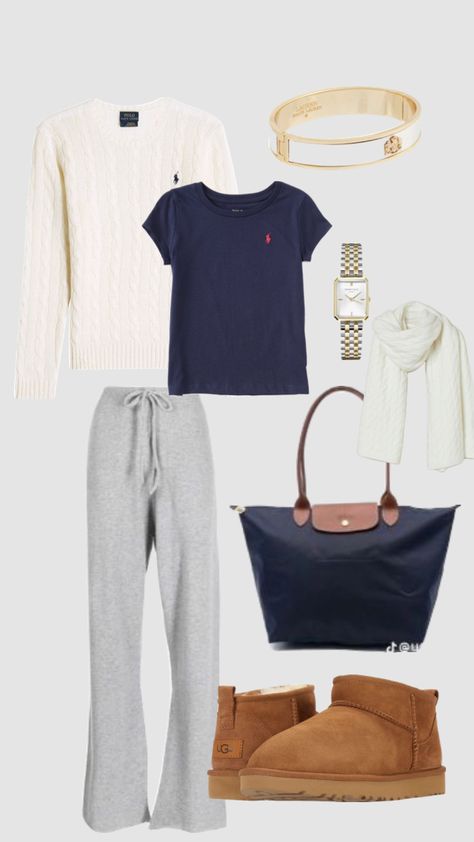 Stock Holm Style, Longchamp Outfit, Uggs Outfit, Cute Lazy Day Outfits, Lazy Day Outfits, Stockholm Fashion, Ralph Lauren Outfits, Cute Everyday Outfits, Cute Simple Outfits