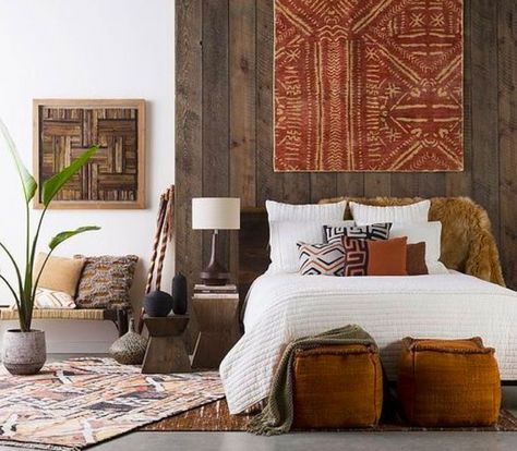 Nov 19, 2019 - Be inspired by these 10 African style ideas for your bedroom to decorate your bedroom with an African boho chic twist Dekorasi Maroko, Porch Vibes, African Bedroom, Moroccan Decor Bedroom, Bohemian Bedrooms, African Interior Design, African Inspired Decor, Moroccan Bedroom, African Interior