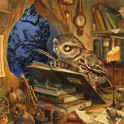 Storybook Art, Marjolein Bastin, Art Mignon, 자수 디자인, Fairytale Art, Art Et Illustration, Owl Art, Arte Fantasy, Art Base