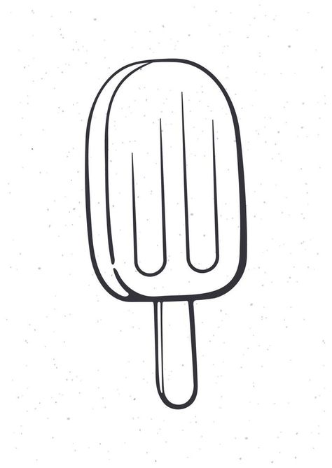 Hand drawn doodle of fruit popsicle ice lolly Ice Lolly Drawing, Popsicles Drawing, Popsicle Doodle, Sweets Painting, Popsicle Drawing, Cartoon Popsicle, Speed Draw, Ice Popsicle, Fruit Popsicles