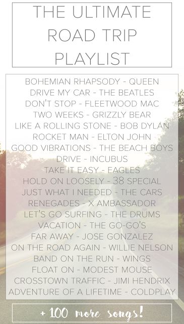 Trip Songs, Road Trip Songs, Road Trip Music, Road Trip Playlist, Travel Songs, Song Lists, Music List, Like A Rolling Stone, Ultimate Road Trip