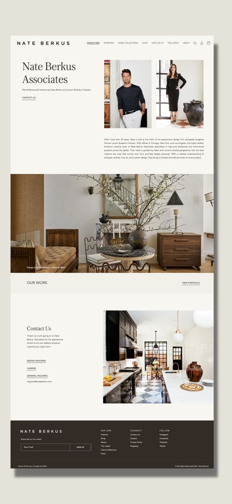 Idco Studio, Design De Configuration, Minimal Website Design, Classic Typography, Design Homes, Modern Website Design, Squarespace Design, Interior Design Website, Professional Website Design