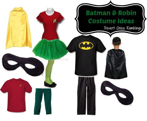 Batman and Robin Costume for Kids Batman And Robin Costumes, Batman Costume For Kids, Batman Halloween, Robin Costume, Batman Costume, Costume Works, Running Costumes, Homemade Costumes, Batman And Robin