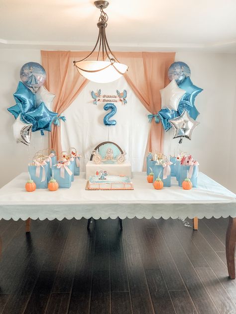 Bibbidi Bobbidi Two Party, Bippity Boppity Two Birthday Party, Bipity Bopity Two Birthday, Cinderella Second Birthday Party, Bibbidi Bobbidi Two Birthday Cake, Bibbidi Bobbidi Boo Birthday, Cinderella Theme Birthday Party Ideas, Cinderella Party Ideas Decoration, Cinderella Two Year Old Party