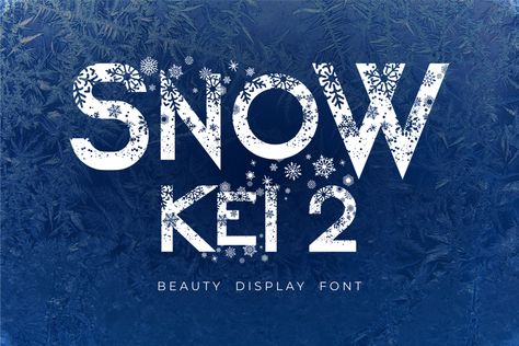 Snow Kei 2 Font | arukidz.fl | FontSpace Snow Font, Snow Decorations, Sparkling Snow, Classic Typography, Silhouette Diy, Christmas Fonts, Packaging Labels Design, Handwritten Fonts, Display Font