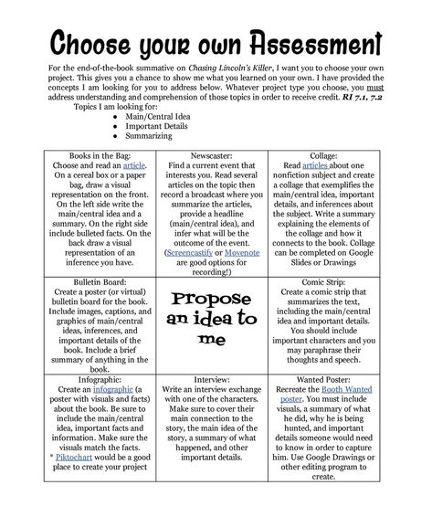 Choice Boards High School English, High School Choice Boards, Science Choice Boards High School, Science Choice Boards Middle School, Science Choice Board, Social Studies Choice Board, Ela Choice Boards Middle School, Choice Boards High School, English Project Ideas For High School