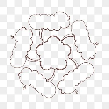 Blank Mind Map, Blank Mind, Cloud Notes, Mind Maping, Project Analysis, Pin Drawing, Cloud Bubble, Birthday Smiley, Cartoon Template