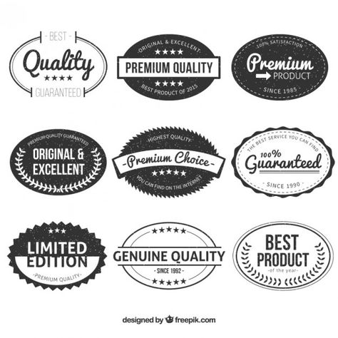 Vintage oval premium quality labels Premium Vector Oval Logo Design, Dairy Brands, Western Logo, Drawer Labels, Oval Logo, Brand Architecture, French Press Coffee Maker, Farm Logo, Cold Brew Coffee Maker