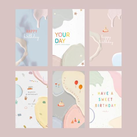 Pastel Template, Valentine Doodle, 16th Birthday Card, Doodle Frame, Birthday Cute, Watercolor Paper Texture, Deck Template, Geometric Shapes Art, Instagram Grid