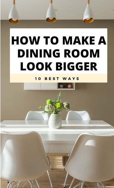 Make Small Dining Room Look Bigger, Wallpaper For Small Dining Room, Small Dining Room Wallpaper Ideas, How To Make A Small Dining Room Look Bigger, How To Style Dining Room, Small Dining Room Dark Walls, Small Dining Lighting Ideas, Small Dining Room Buffet Ideas, Small Dining Room Decor Round Table