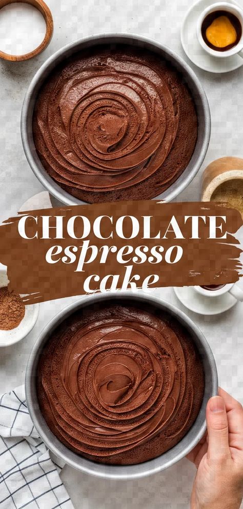 A photo of Chocolate Espresso Cake Recipe Chocolate Espresso Cake Recipe, Espresso Cake Recipe, Chocolate Espresso Cake, Espresso Cake, Cake Games, Chocolate Espresso, Dessert Lover, Cozy Night, Cake Recipe