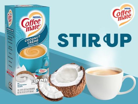 I'm Interested in Coffee mate Coconut Creme | Nestlé Professional Flavored Creamer, Homemade Coffee Creamer Recipe, Coconut Creme, Nestle Coffee Mate, Nestle Coffee, Coconut Creamer, Homemade Coffee Creamer, Coffee Creamer Recipe, Food Samples