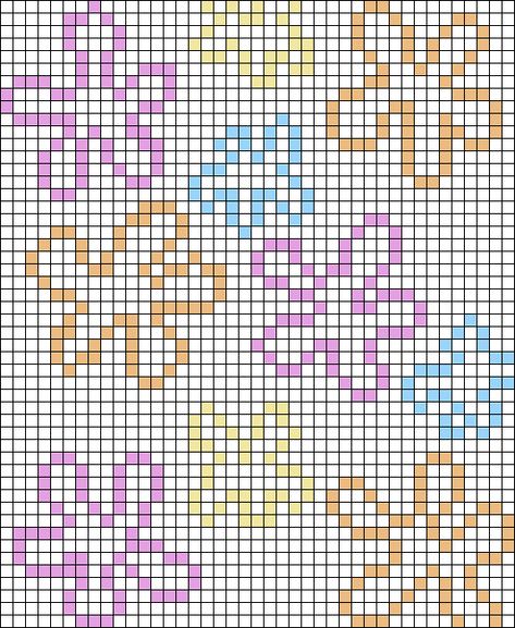 Alpha Patterns Spongebob, Spongebob Cross Stitch Pattern, Alpha Patterns Crochet Blanket, Flowers Alpha Pattern, Spongebob Alpha Pattern, Crochet Grid Patterns Charts, Pixel Crochet Pattern Free, Crochet Pattern Grid, Flower Alpha Pattern