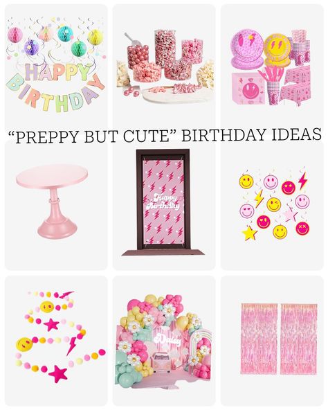 Check out this photo from mrs.holman32 Cute Birthday Theme, Preppy Party Decorations, Pop It Birthday, Preppy Party, Birthday Theme Ideas, Cute Birthday, Pop It, Girls Party, Theme Ideas