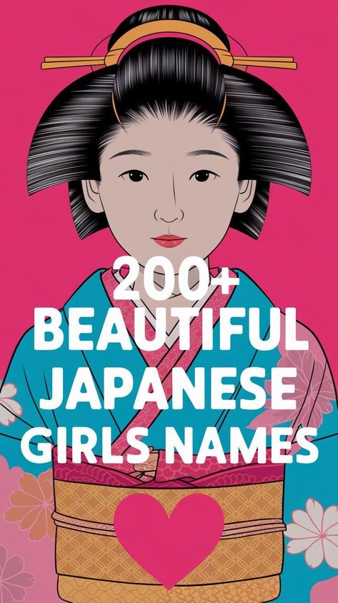 If you're looking for a beautiful Japanese name for your baby girl, explore our extensive list of over 200 options with unique meanings. Japanese names are known for their versatility, as the meaning can vary based on the kanji characters used. Whether you prefer traditional names or ones with deep symbolism, we've got you covered. #JapaneseNames #BabyGirlNames #MeaningfulNames #KanjiMeanings Japanese Girl Names And Meanings, Japanese Names For Girls, Unique Names With Meaning, Best Baby Names, Traditional Baby Names, Girl Names With Meaning, Uncommon Baby Names, Kanji Characters, Traditional Names