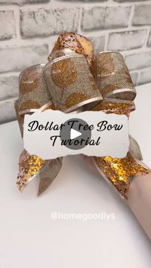 Easy Bow Tutorial, Diy Wreath Bow, Easy Bow, Christmas Bows Diy, Homemade Bows, Bows Diy Ribbon, Gifts Wrapping Diy, Diy Bows, Diy Christmas Decorations Easy