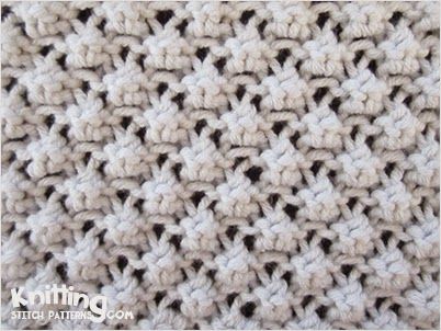 Trinity stitch also known as Cluster 3 stitch, Bramble stitch, Raspberry stitch. Patch Blanket, Knitting Stitch Patterns, Irish Moss Stitch, Stitches Knitting, Moss Stitch Pattern, Trinity Stitch, Cluster Stitch, Lace Knitting Stitches, Baby Sweater Knitting Pattern