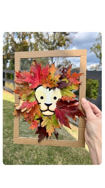 Lion Face Clipart, Lion Face Drawing, Face Printable, Nature Hunt, Face Clipart, Fall Activity, Playbased Learning, Box Tape, Fun Fall Activities