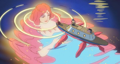 Ponyo's Mother would make an excellent cosplay Studio Ghibli Films, Art Studio Ghibli, Personajes Studio Ghibli, Ghibli Artwork, Studio Ghibli Movies, Castle In The Sky, Studio Ghibli Art, Walt Disney Pictures, Ghibli Movies