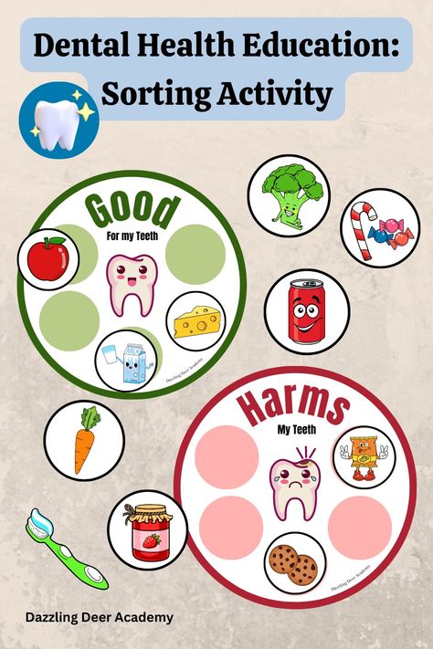 Preschool Busy Book, Dental Health Activities, Learning Binder, Health Activities, Printable Activities For Kids, Sorting Activities, Chronic Inflammation, Feb 8, Activity For Kids