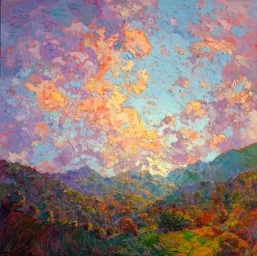 Saatchi Art Artist Erin Hanson; Painting, “New Dawn” #art Peisaj Abstract, Erin Hanson, Modern Impressionism, Country Wall Art, Contemporary Abstract Art, Art Video, Impressionist Art, Country Art, Abstract Landscape