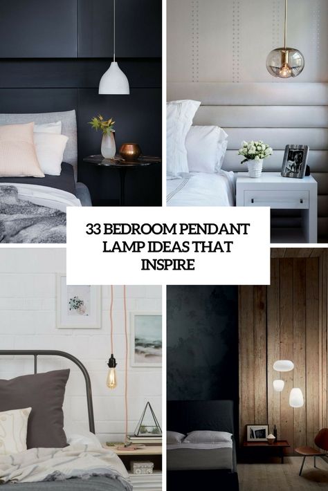 bedroom pendant lamp ideas that inspire cover Bedroom Light Ideas Hanging, Pendant Light Over Bedside Table, Bedroom Pendants Master, Modern Pendant Lights For Bedroom, Bedroom Pendant Lights Bedside, Hanging Bedside Lights Bedroom, Bedside Pendant Lighting Ideas, Bedside Lamp Hanging, Hanging Lights Over Bedside Table