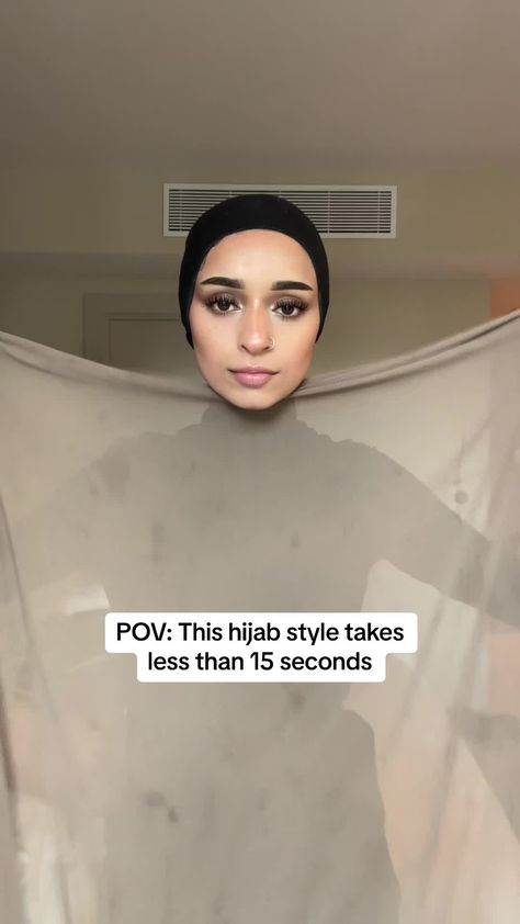 Hijab Beginner, Hijab For Beginners, Hijab Without Cap, Easy Hijab Tutorial, Easy Hijab Style, Christian Veils, Christian Modesty, Hijab Turban Style, How To Wear Hijab