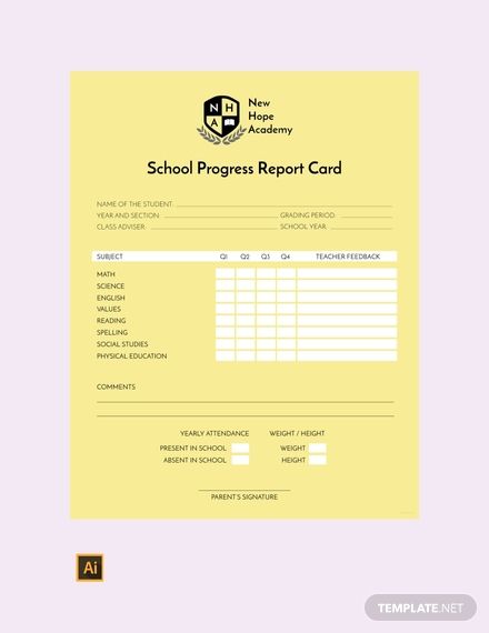 Free School Progress Report Card Template School Results, School Report Card, Progress Report Template, Birth Certificate Template, Report Card Template, Business Card Template Psd, Id Card Template, Free Business Card Templates, Card Templates Free