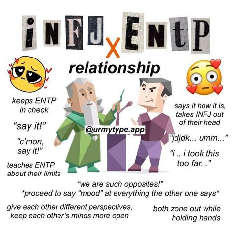 😎 ENTP memes every day shared a post on Instagram: “Check out @urmytype.app 's page for more ENTP relationship memes! Follow @ENTPmemesdaily for your…” • Follow their account to see 217 posts. Infj Entp Relationship, Entp X Infj Fanart, Entp Relationship, Infj X Entp, Entp X Infj, Infj Fanart, Infj Entp, Infj Relationships, Infj And Entp