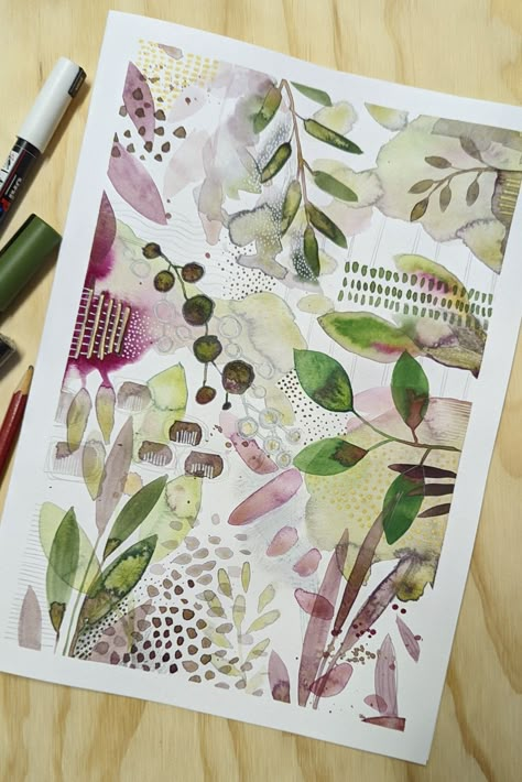 Watercolour Step By Step, Watercolor Journal, Watercolour Paint, Watercolour Inspiration, Abstract Watercolor Art, Painting Workshop, Watercolor Flower Art, Abstract Watercolor Painting, Paint Techniques