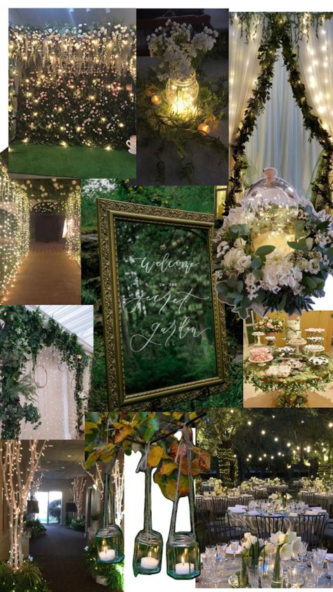 Secret Garden Themed Prom, Enchanted Ball Theme, Enchanted Evening Prom Theme, Fantasy Ball Decorations, Enchanted Dance Theme, Fairytale Forest Wedding Theme, Fairytale Sweet 16 Decorations, Garden Of Glamour Prom Theme, Prom Themes Enchanted Forest