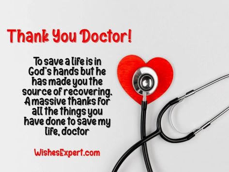 Thank You Messages And Notes For Doctor Thank You For Doctors, Thank You Doctor Quotes, Doctor's Day Quotes Inspiration, Thank You Doctor Message, Thank You Card For Doctor, Real Superheroes, Graves Disease, Condolence Messages, Touching Words