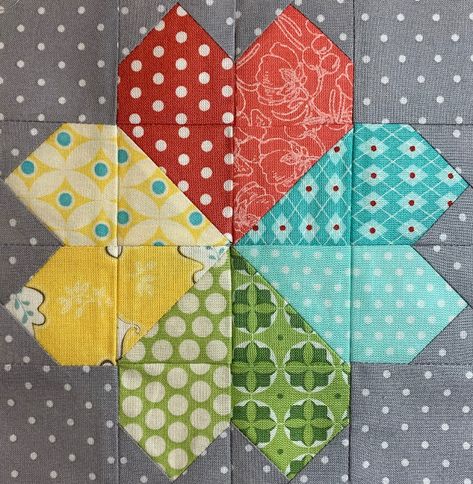 Love Quilt Pattern, Flower Quilt Patterns, Projek Menjahit, Love Quilt, Heart Quilts, Heart Quilt Pattern, Farmers Wife, Heart Blocks, Quilt Block Ideas