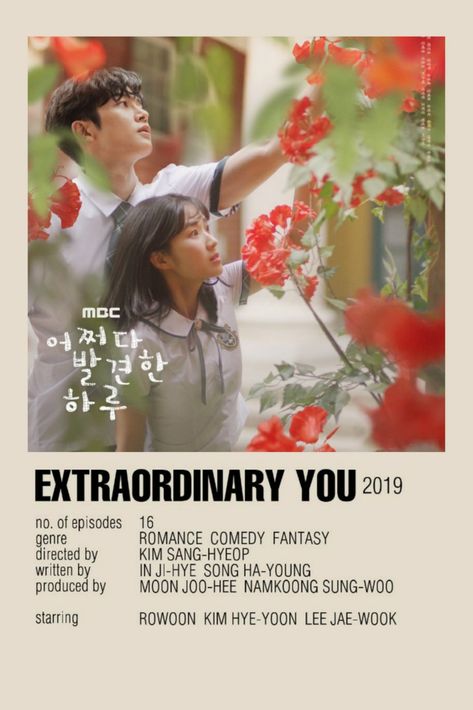 K-Drama Extraordinary You Polaroid Poster Kim Sang Woo, Drama Poster, Horror Movies List, Best Friend Questions, Watch Korean Drama, Korean Drama Series, New Movies To Watch, Drama Tv Shows, Extraordinary Moments