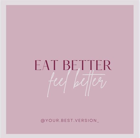 One of the best decisions to make when it comes to becoming a better version of yourself and living a more healthy and holistic lifestyle is to eat healthy foods. When you eat better you feel better, you look better, and you do better on all levels. #EatToLive #HealthyEating #ItsAProcess #OneStepAtATime #BecomingTheBestVersionOfYourself #HealthAndWellness Eat Better Feel Better Quote, How To Become A Better Cook, Eat Better Feel Better, Eat Good Feel Good, Mood 2024, France Wallpaper, Feel Better Quotes, Vision Board Pics, Vision Bored