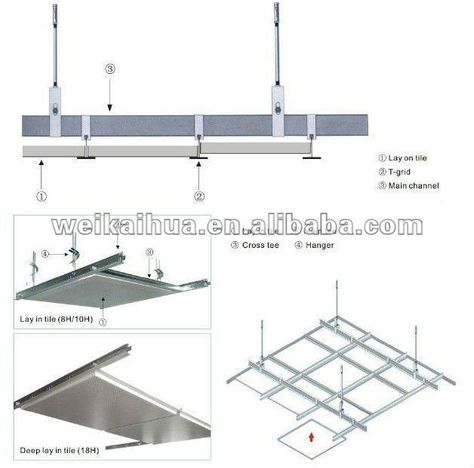 steel ceiling joists/steel studs and runners/High quality Grid metal ceilings Grid Ceiling, Metal Ceilings, Baffle Ceiling, Pop Design For Roof, Urban Furniture Design, Gypsum Ceiling Design, Ceiling Cladding, Fabric Ceiling, Interior Ceiling Design