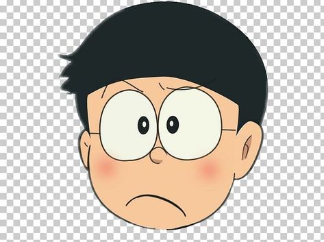 Nobita Background, Nobita Face Png, Nobita Face Edit, Anime Face Png, Emoji No Background, Nobita Face, Anime Head Png Boy, Cartoon Face Png, Head Picture