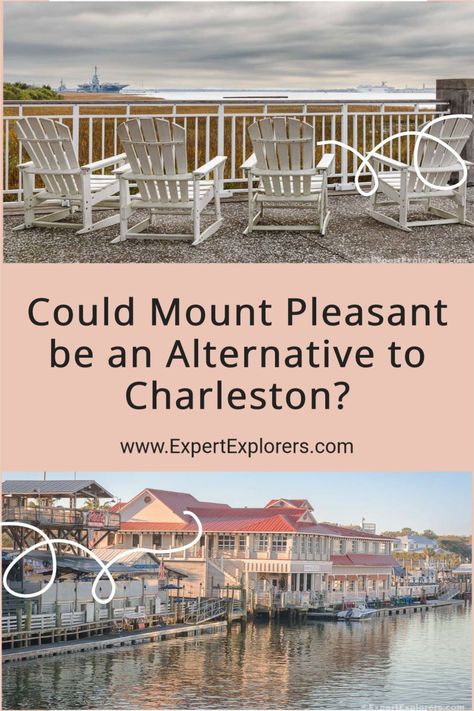 Mount Pleasant, SC: Though rarely recognized as a tourist destination, this seaside town is overflowing with history, beauty, and iconic southern charm. We’re drawn to its relaxing vibe, scrumptious local food, and sunrise views over Charleston Harbor. You may be surprised just how many of Charleston’s popular attractions are in Mount Pleasant. Via ExpertExplorers.com | #SouthCarolina #SC #USA #EastCoastTravel Mount Pleasant South Carolina, South Usa, Mt Pleasant Sc, Charleston Vacation, Usa City, East Coast Travel, Mount Pleasant Sc, Isle Of Palms, Seaside Town