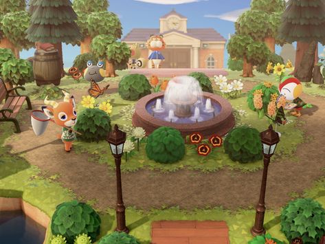 Animal Crossing Island Ideas, Resident Services, Farm Village, Animal Crossing Guide, Spooky Trees, Animal Crossing Wild World, Animal Crossing Villagers, New Animal Crossing, Island Ideas