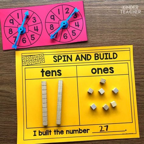 Place Value Math Center activities to teach students how to write, model and draw 2-digit numbers using tens and ones. Math Centres Grade 1 Number Sense, Numbers To 30 Activities, Decomposing Numbers, Math Center Games, Math Place Value, Math Intervention, Math Center Activities, Tens And Ones, Center Activities