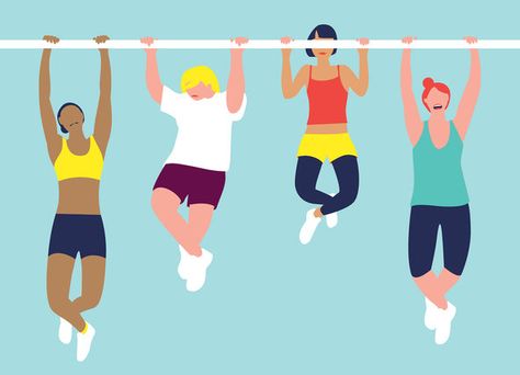 Interesting article on why it's much more difficult for women to do pull ups than men. "Below the Bar" - NYTimes.com Flat Architecture, Style Development, Child Drawing, Malika Favre, Minimal Illustration, Architecture People, Chin Up, People Illustration, Training Plan