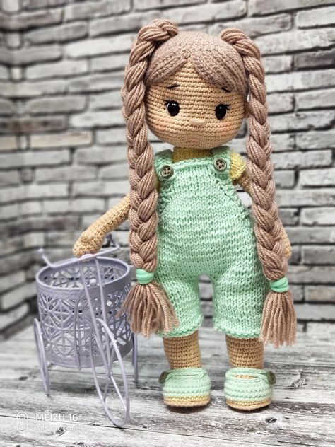 Doll Amigurumi Free Pattern, Doll Patterns Free, Crochet Doll Tutorial, Crochet Toys Free, Crochet Doll Dress, Fair Isles, Crochet Dolls Free Patterns, Crochet Animals Free Patterns, Crochet Amigurumi Free