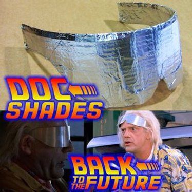 5min Doc Brown's Shades From Back to the Future II: 4 Steps (with Pictures) Back To The Future 2015, Back To The Future Crafts, Back To Future Party, Back To The Future Party Ideas, Back To The Future Birthday Party, Back To The Future Birthday, Doc Brown Costume, Bttf Party, Doc And Marty