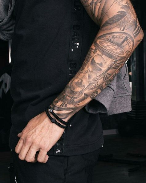 Men With Arm Tattoos, Fernando Torres Tattoo, Men’s Arm Tattoos, Lower Arm Tattoo Men, Tattoo Forearm Mens, Arm Sleeve Men, Arm Tattoos Cute, Male Arm Tattoos, Torres Tattoo