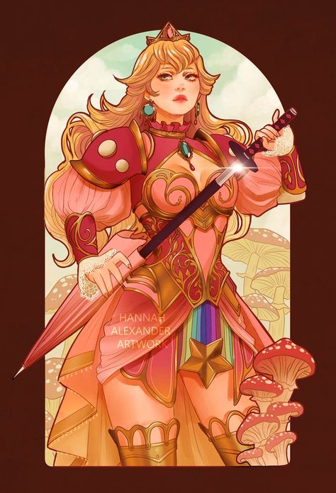 Twitter Peach Fanart, Hannah Alexander Artwork, Hannah Alexander, Super Mario Princess, Jaiden Animations, Super Princess, Mario Fan Art, Nintendo Princess, Nintendo Fan Art